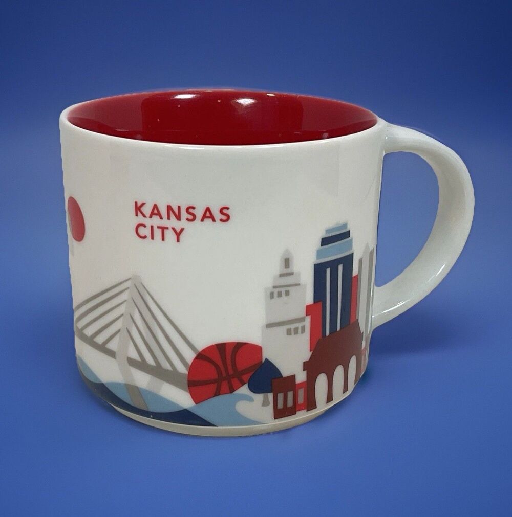 Starbucks KANSAS CITY Colorado You Are Here Collector Coffee Cup Mug 14 oz
